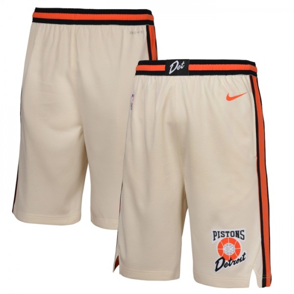 Detroit Pistons NBA Shorts Nike 2024-25 City Edition Swingman - Herren